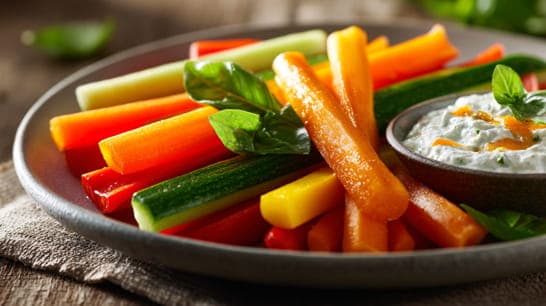 Gemüsesticks mit Quarkdip