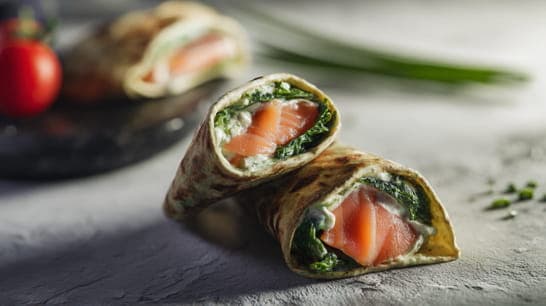 Lachs-Spinat-Rolle