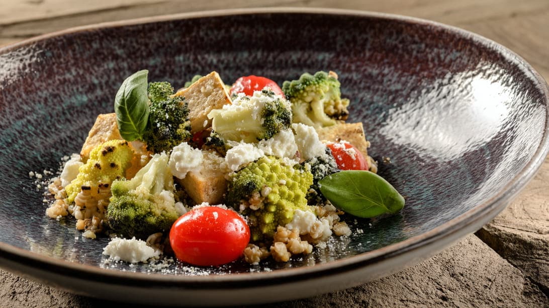 Dinkelrisotto mit Romanesco