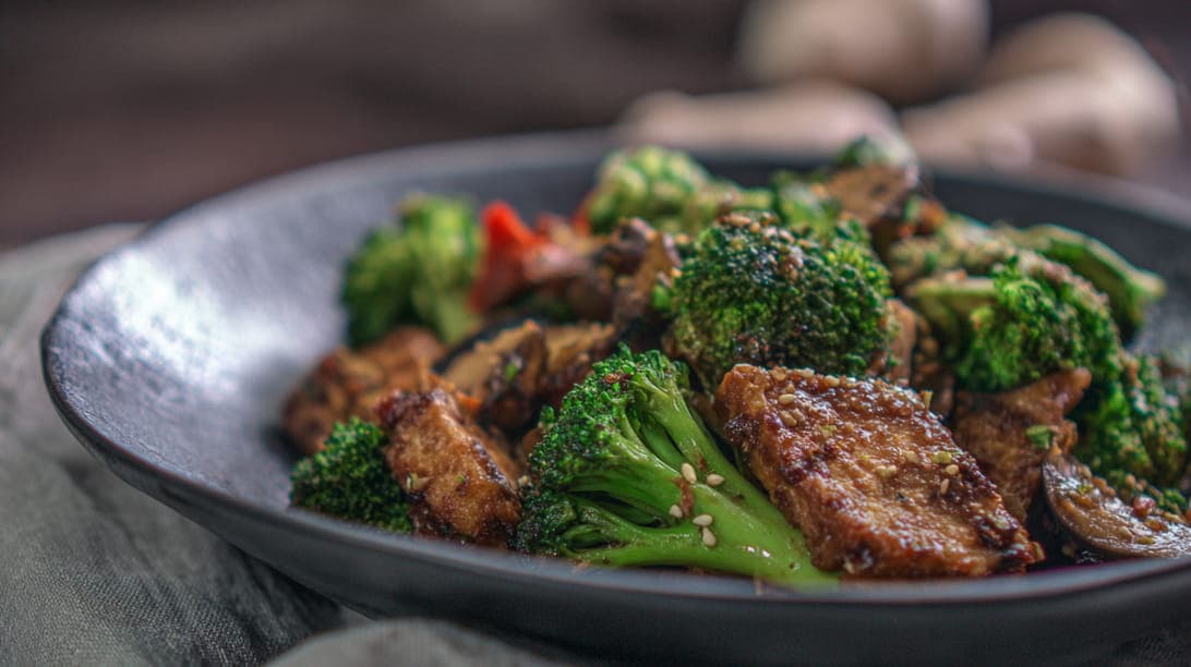 Thai-Brokkoli mit Sesam-Tofu