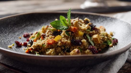 Gemüsecouscous mit Nüssen