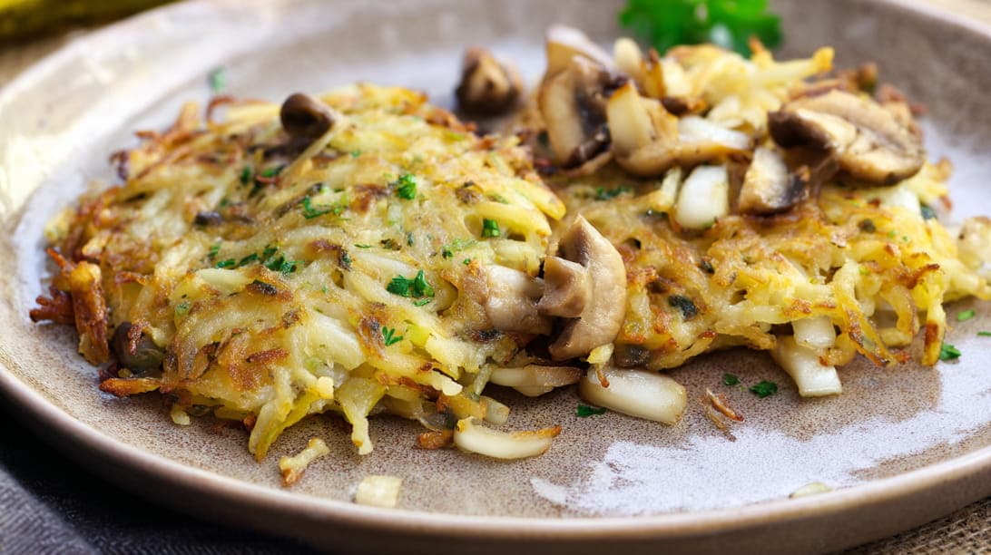 Überbackene Rösti