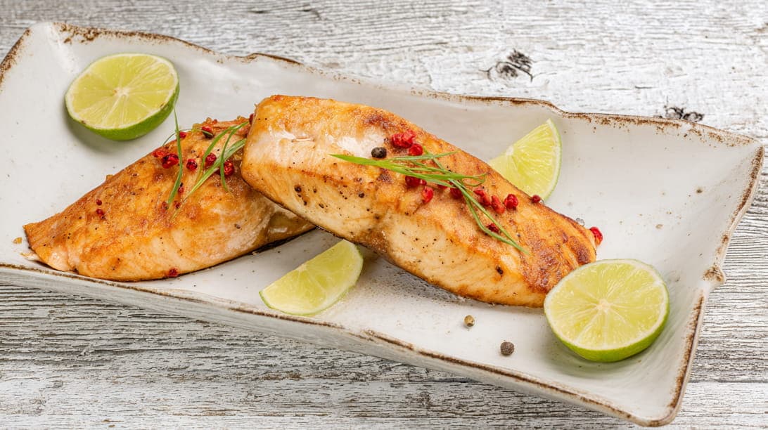 Lachsfilets mit Chili und Limette