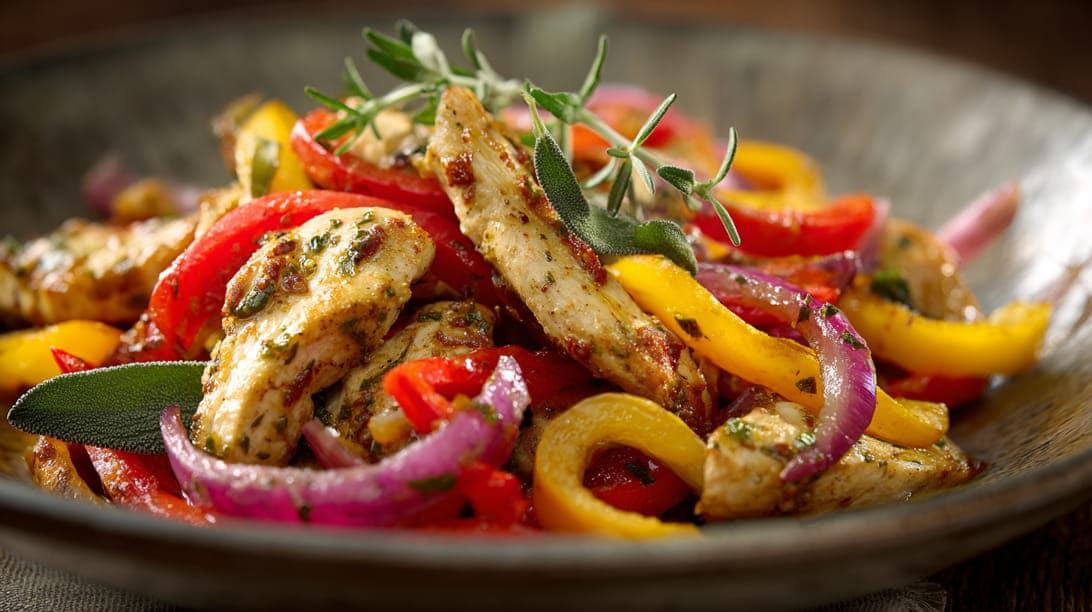 Hühnchen-Fajita