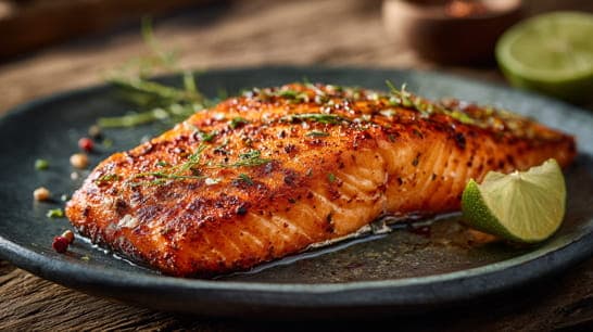 Wildlachsfilet mit Chili und Limette