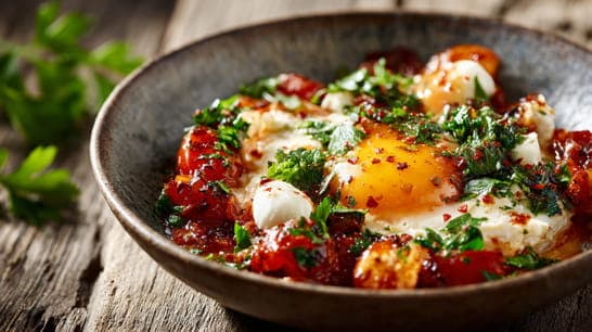 Tomate mit Ei