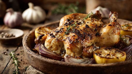 Hähnchenbrustfilet mit Petersilien-Knoblauch-Mischung