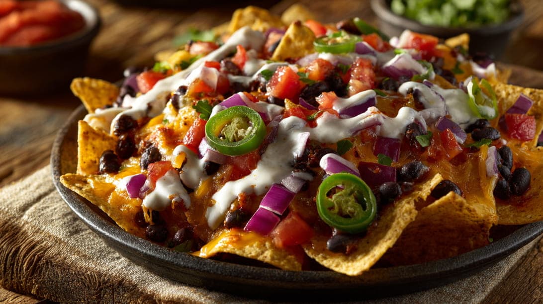 Nachos mit Käsedip