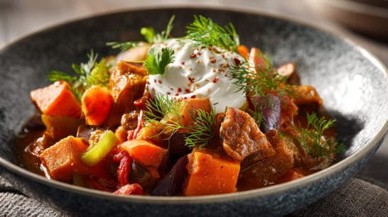 Puten-Süßkartoffel-Eintopf
