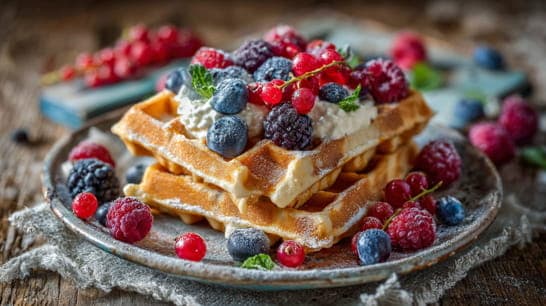 Eiweiß Waffeln