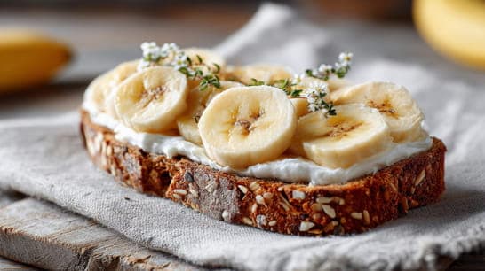 Bananen-Quark-Brötchen