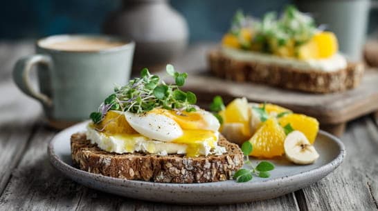 Kressebrot mit Ei