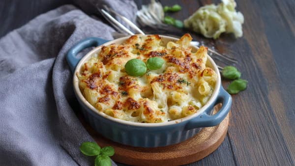 Kohlrabi-Pasta-Gratin